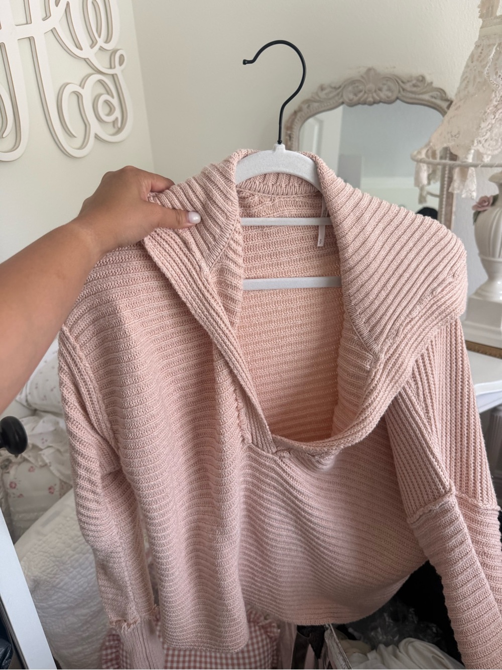 Free People Pink Sweater